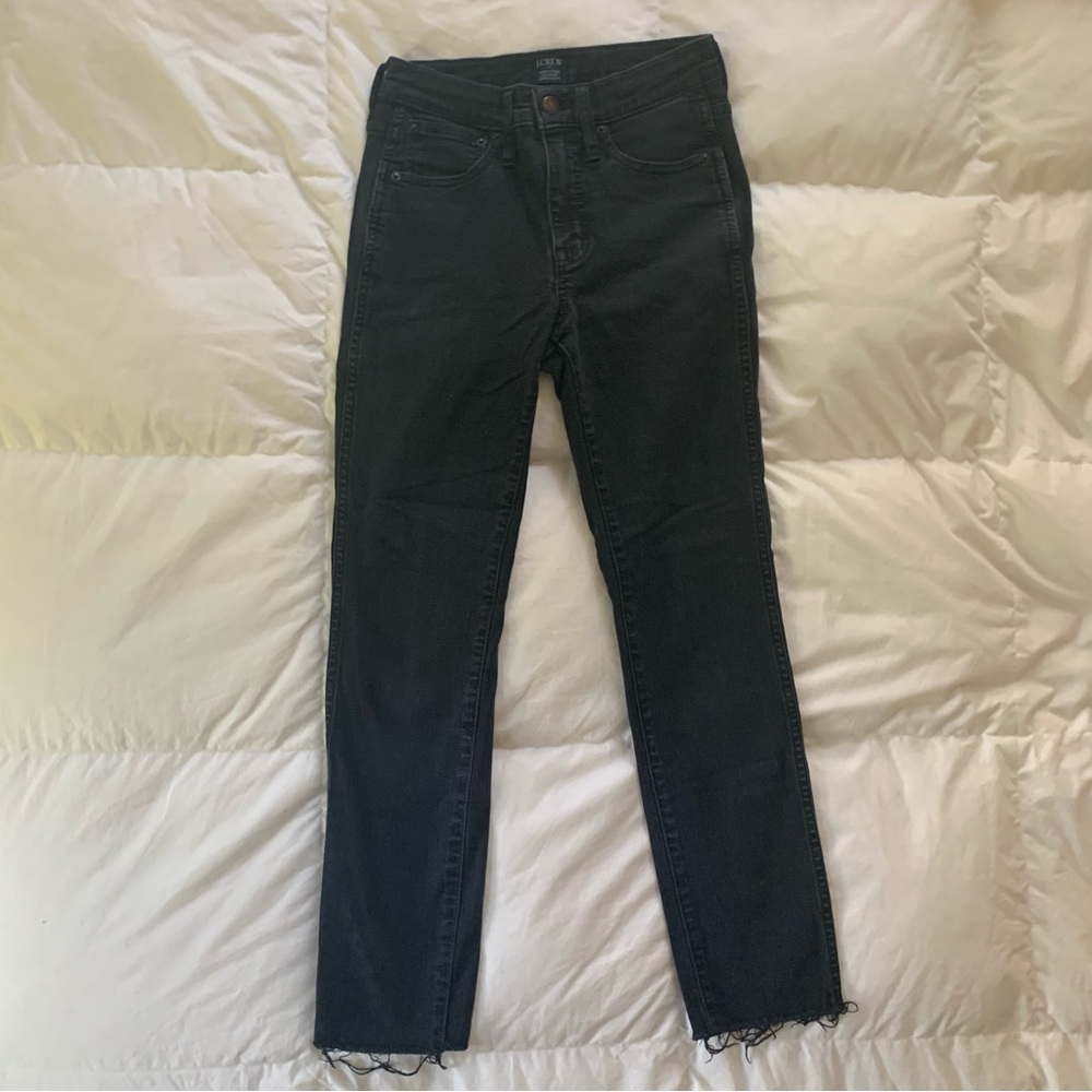 Black J. Crew straight leg jeans